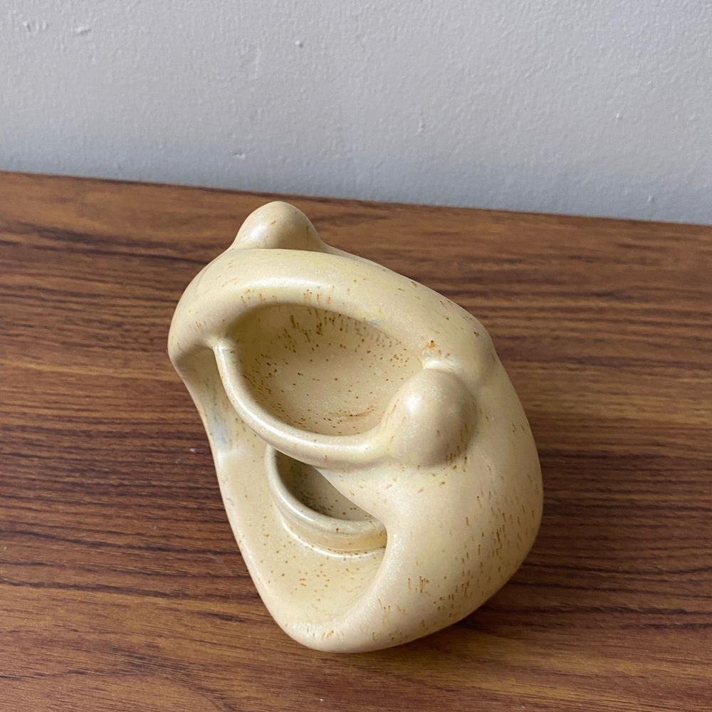 Vintage Mid-Century Modern Soapstone Sculpture/Candle Holder - Picture 6 of 8